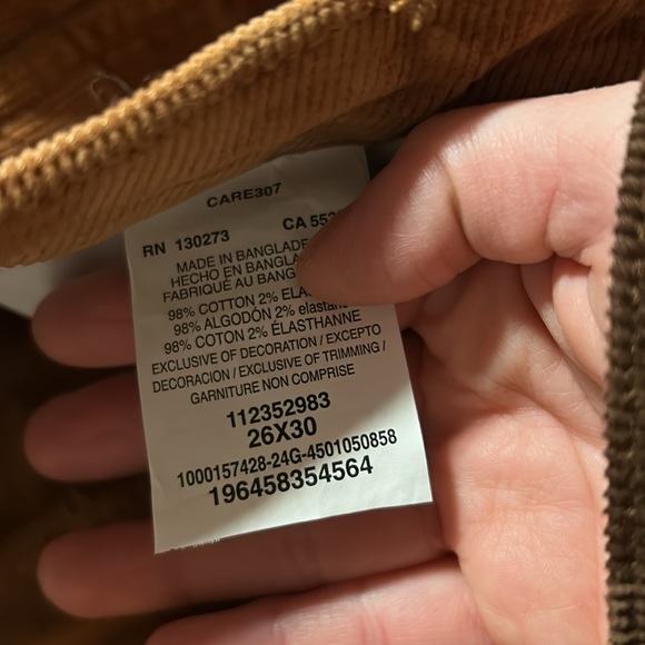 Wrangler High Rise Trouser Corduroy Pants - Picture 5 of 5